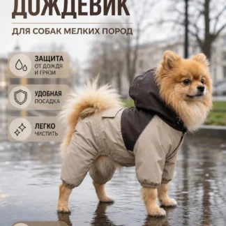 Дождевик для собак мелких пород